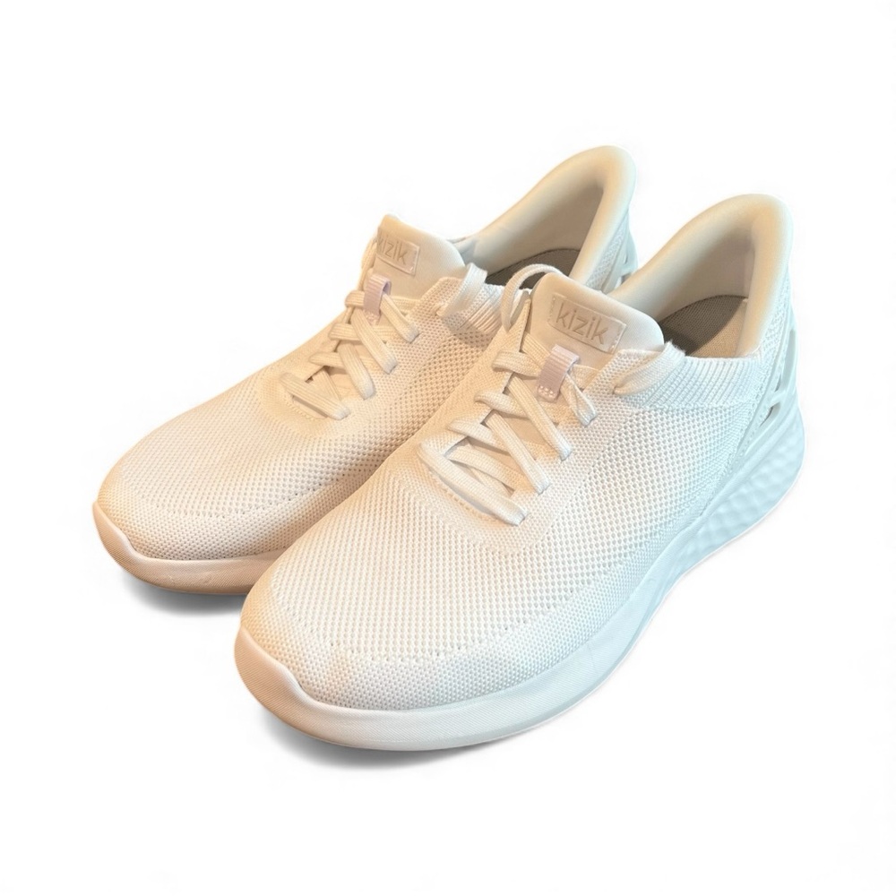 Kizik Athens Hands-Free Sneaker White Size US 9 - 10.5 EU 42 Slip On With Laces